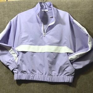 M.N.I Los Angeles Lavender Cropped Pullover Jacket Athletic XS